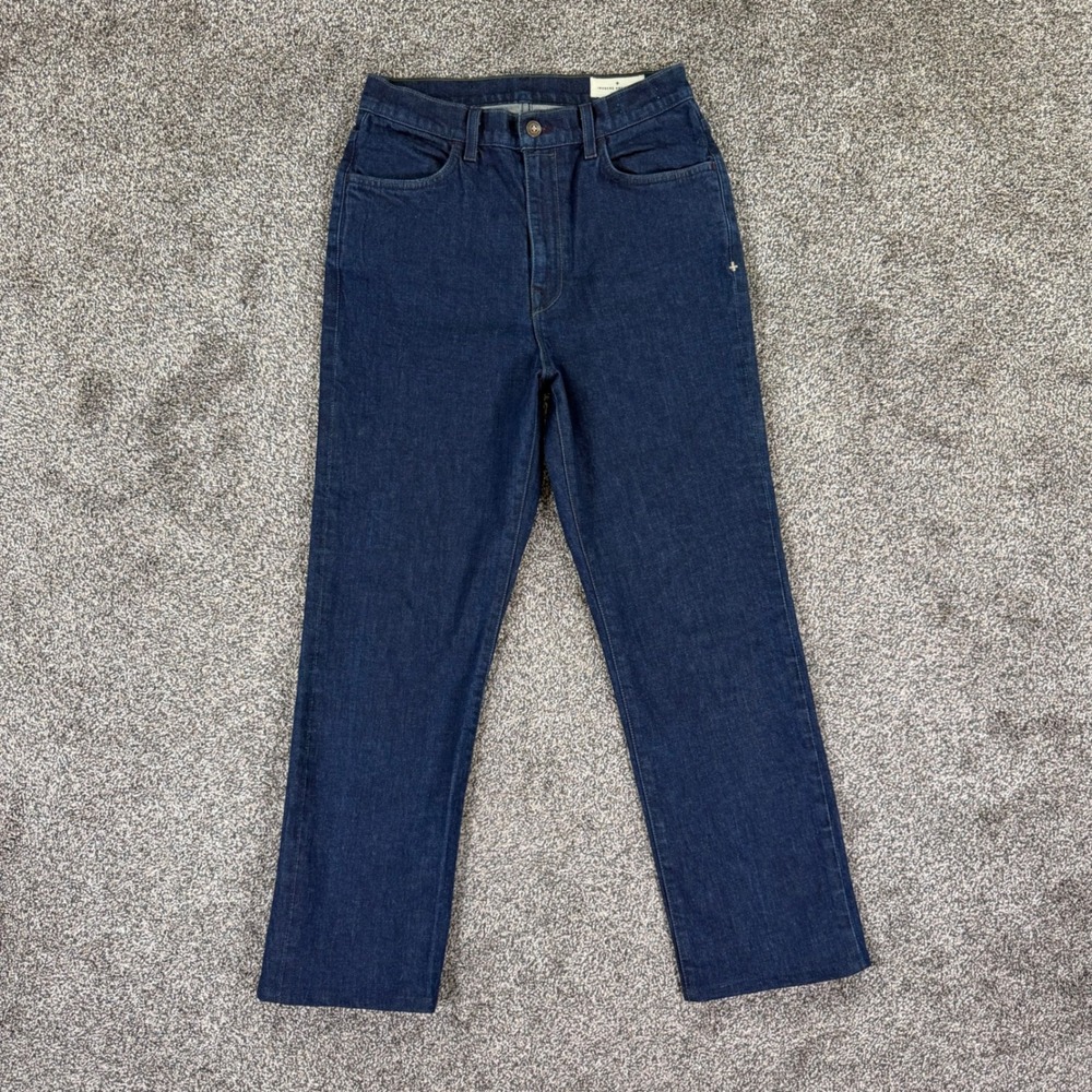 Imogene and Willie Sophie High Rise Straight Leg Jeans Indigo Blue Womens 28